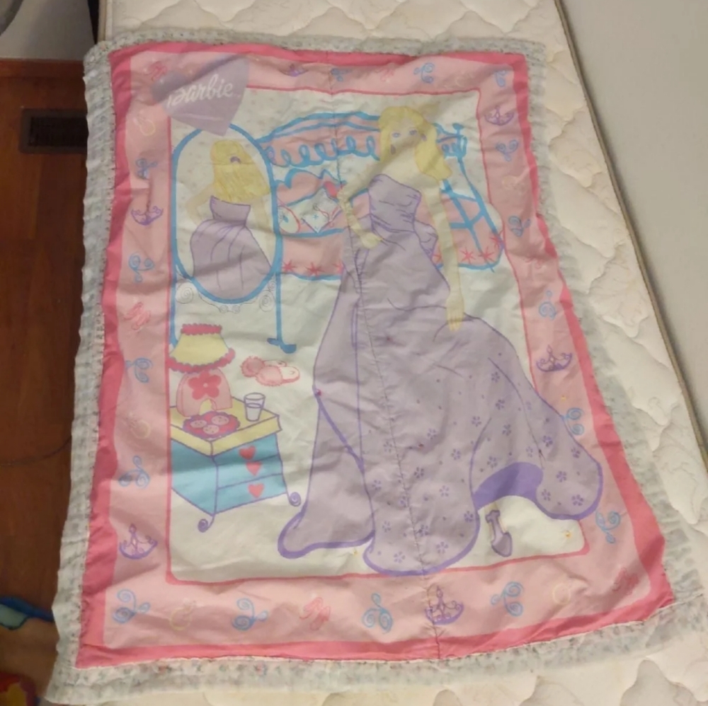 Barbie throw blanket
